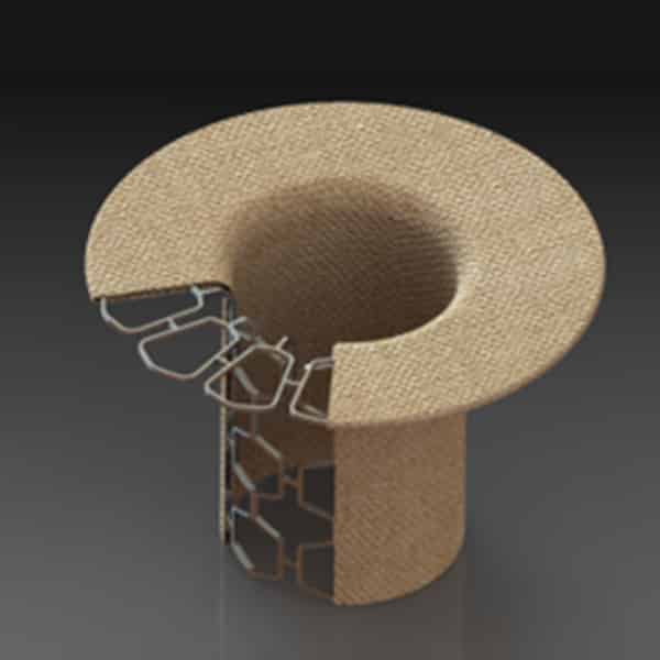 Structural Heart Valve Frame with Low Profile Covering